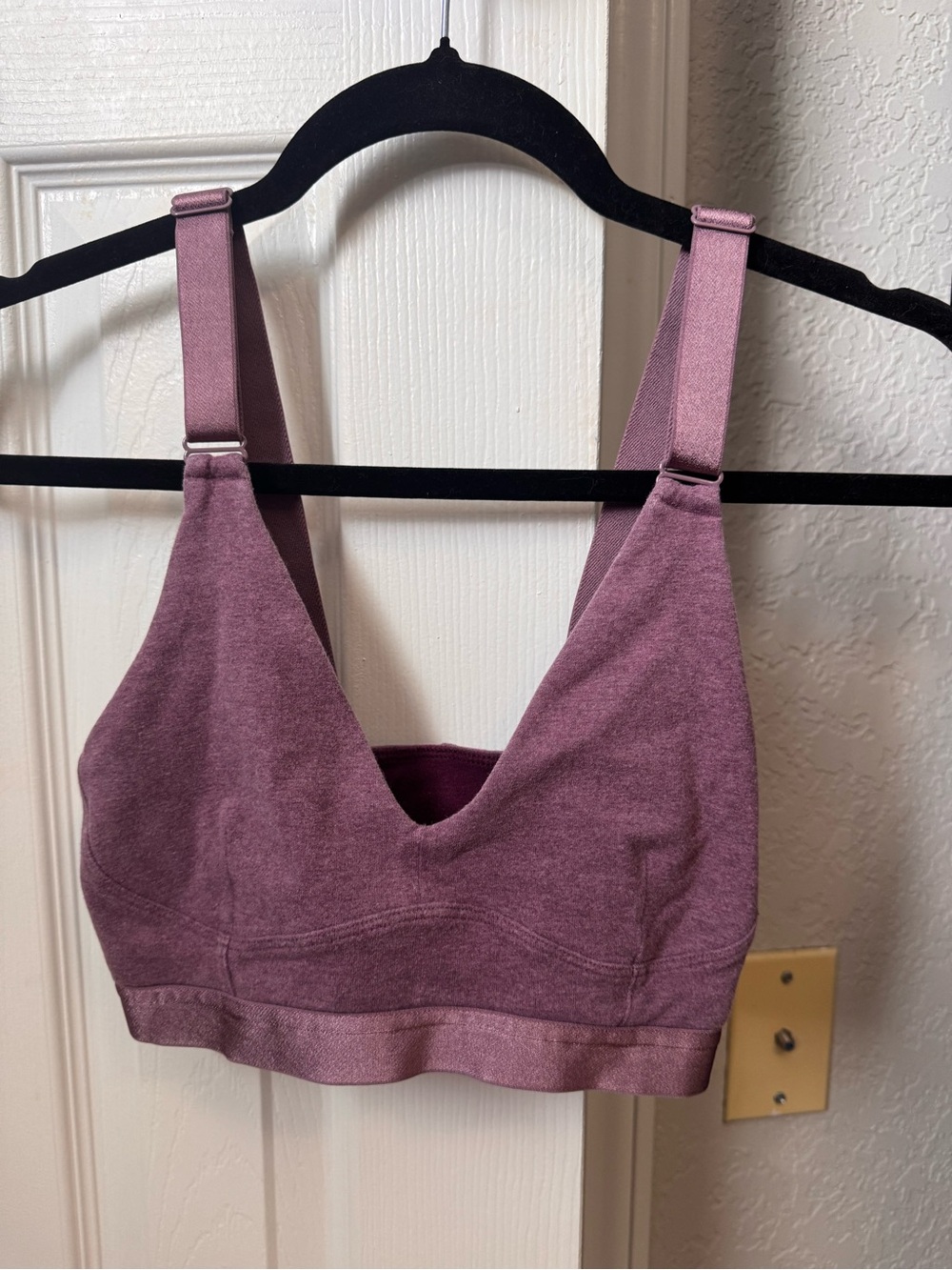 Lululemon Yoga Soulful Sports Bra Heathered Dusty Mauve XS